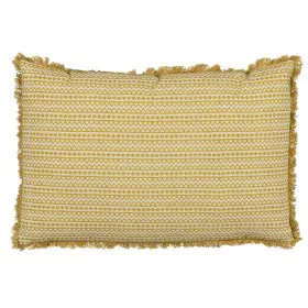 Coussin Coton Beige Moutarde 60 x 40 cm de BigBuy Home, Coussins - Réf : S8805451, Prix : 19,67 €, Remise : %