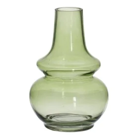 Vase Vert Verre 13 x 13 x 19 cm de BigBuy Home, Vases - Réf : S8805459, Prix : 16,52 €, Remise : %