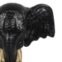 Figurine Décorative Noir Doré Eléphant 20,5 x 14,3 x 35,5 cm de BigBuy Home, Objets de décoration - Réf : S8805465, Prix : 33...