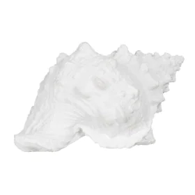 Figura Decorativa Blanco Caracola 21 x 14 x 12 cm de BigBuy Home, Adornos - Ref: S8805469, Precio: 13,99 €, Descuento: %