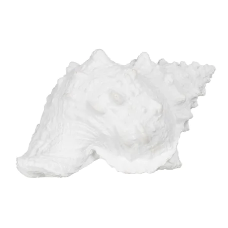 Figura Decorativa Blanco Caracola 21 x 14 x 12 cm de BigBuy Home, Adornos - Ref: S8805469, Precio: 13,99 €, Descuento: %