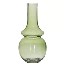 Vase Vert Verre 12,5 x 12,5 x 26 cm de BigBuy Home, Vases - Réf : S8805482, Prix : 20,04 €, Remise : %