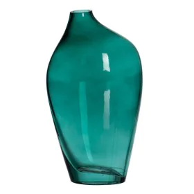 Vase Vert Verre 12,5 x 8,5 x 24 cm de BigBuy Home, Vases - Réf : S8805484, Prix : 17,53 €, Remise : %