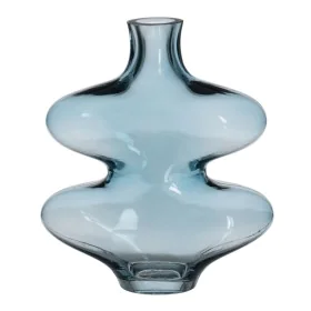 Vase Blau Kristall 18 x 7,5 x 21,5 cm von BigBuy Home, Vasen - Ref: S8805486, Preis: 20,04 €, Rabatt: %