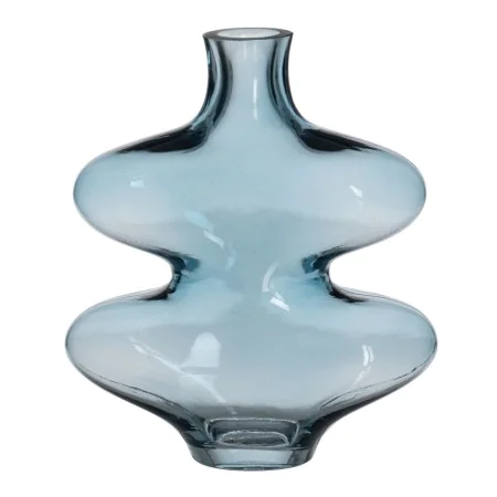 Vase Blue Crystal 18 x 7,5 x 21,5 cm by BigBuy Home, Vases - Ref: S8805486, Price: 19,24 €, Discount: %