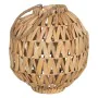 Lanterna Portacandele Lanterna Beige Metallo Cristallo Giacinto d'acqua 34 x 34 x 36 cm di BigBuy Home, Candelieri e portacan...