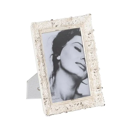 Cadre photo Blanc Polyrésine 14 x 2 x 19 cm de BigBuy Home, Cadres muraux et de table - Réf : S8805491, Prix : 10,62 €, Remis...