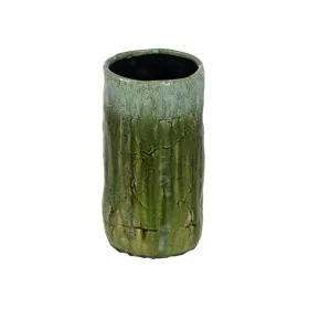 Vase Green Ceramic 17,5 x 17,5 x 33 cm by BigBuy Home, Vases - Ref: S8805510, Price: 31,07 €, Discount: %