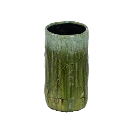 Jarrón Verde Cerámica 17,5 x 17,5 x 33 cm de BigBuy Home, Jarrones - Ref: S8805510, Precio: 29,83 €, Descuento: %