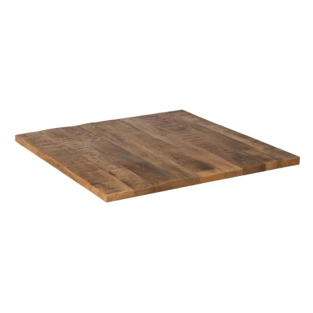 Table top Squared Beige Mango wood 80 x 80 x 3 cm by BigBuy Home, Tables - Ref: S8805553, Price: 112,91 €, Discount: %