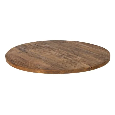 Plateau de table Beige Bois de manguier 80 x 80 x 3 cm Rond Irrégulier de BigBuy Home, Tables - Réf : S8805556, Prix : 110,01...