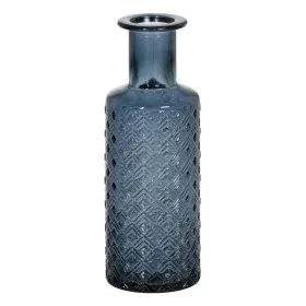 Vase WE CARE Bleu verre recyclé 9 x 9 x 28 cm de BigBuy Home, Vases - Réf : S8805558, Prix : 18,63 €, Remise : %