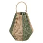 Lanterna Portacandele Lanterna Verde Beige Metallo Carta Cristallo 21,5 x 21,5 x 23 cm di BigBuy Home, Candelieri e portacand...