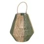 Farol Portavelas Farol Verde Beige Metal Papel Cristal 27 x 27 x 30 cm de BigBuy Home, Candelabros y portavelas - Ref: S88055...