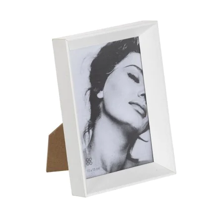 Cadre photo Blanc Bois Verre 12 x 2,5 x 17 cm de BigBuy Home, Cadres muraux et de table - Réf : S8805603, Prix : 9,89 €, Remi...