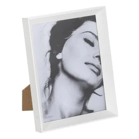 Cadre photo Blanc Bois Verre 17 x 2,5 x 22,5 cm de BigBuy Home, Cadres muraux et de table - Réf : S8805604, Prix : 12,17 €, R...