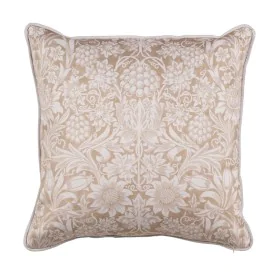 Cushion Beige Flowers 50 x 50 cm by BigBuy Home, Cushions - Ref: S8805623, Price: 25,03 €, Discount: %