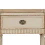 Mesa de Cabeceira Creme Natural Madeira de abeto Madeira MDF 56 x 36 x 68 cm de BigBuy Home, Mesinhas de cabeceira - Ref: S88...