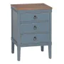 Nightstand Blue Natural Fir wood MDF Wood 50 x 38 x 72 cm by BigBuy Home, Bedside Tables - Ref: S8805685, Price: 171,71 €, Di...