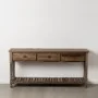 Console Brown Fir wood MDF Wood 184,5 x 50 x 86,8 cm by BigBuy Home, Tables - Ref: S8805689, Price: 493,89 €, Discount: %