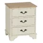 Nightstand Cream Natural Fir wood MDF Wood 50 x 40 x 60 cm by BigBuy Home, Bedside Tables - Ref: S8805690, Price: 171,71 €, D...