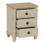 Nightstand Cream Natural Fir wood MDF Wood 48 x 36 x 61 cm by BigBuy Home, Bedside Tables - Ref: S8805692, Price: 156,02 €, D...