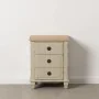 Nightstand Cream Natural Fir wood MDF Wood 48 x 36 x 61 cm by BigBuy Home, Bedside Tables - Ref: S8805692, Price: 156,02 €, D...