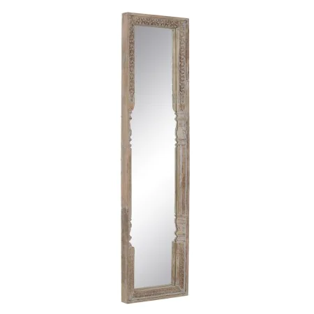 Dressing Mirror White Natural Crystal Mango wood MDF Wood Vertical 48,26 x 7 x 183 cm by BigBuy Home, Wall-Mounted Mirrors - ...