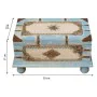 Baule Alexandra House Living Azzurro Legno di mango 28 x 27 x 50 cm Stile artigianale di Alexandra House Living, Bauli - Rif:...