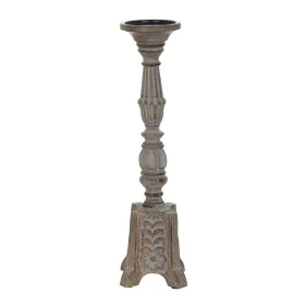 Candelabro Bianco Naturale Ferro Legno di mango 18 x 18 x 53,3 cm di BigBuy Home, Candelieri e portacandele - Rif: S8805725, ...