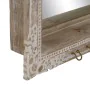 Wall mirror White Beige Crystal Mango wood MDF Wood Vertical 61 x 10,79 x 38 cm by BigBuy Home, Wall-Mounted Mirrors - Ref: S...