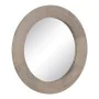 Miroir mural Blanc Naturel Verre Bois de manguier Bois MDF Vertical Rond 91,5 x 3,8 x 91,5 cm de BigBuy Home, Miroirs muraux ...