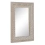 Miroir mural Blanc Naturel Verre Bois de manguier Bois MDF Vertical 71,1 x 5,1 x 101,6 cm de BigBuy Home, Miroirs muraux - Ré...