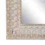 Miroir mural Blanc Naturel Verre Bois de manguier Bois MDF Vertical 71,1 x 5,1 x 101,6 cm de BigBuy Home, Miroirs muraux - Ré...