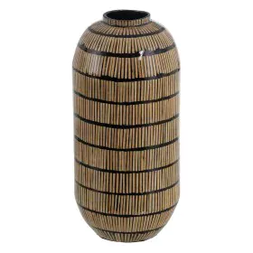 Vase Noir Beige Bambou 23 x 23 x 50 cm de BigBuy Home, Vases - Réf : S8805740, Prix : 54,09 €, Remise : %