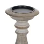 Candelabro Bianco Naturale Ferro Legno di mango 14 x 14 x 38 cm di BigBuy Home, Candelieri e portacandele - Rif: S8805743, Pr...