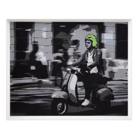 Cuadro Blanco Negro Verde Vespa 103 x 6 x 83 cm de BigBuy Home, Impresiones sobre lienzo - Ref: S8805761, Precio: 82,90 €, De...