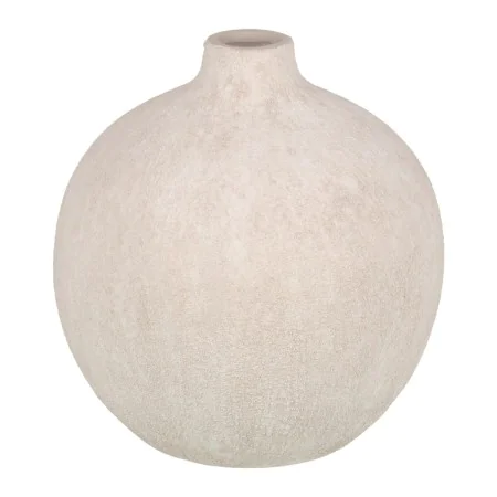 Vaso Creme Cerâmica Areia 22 x 22 x 25 cm de BigBuy Home, Jarrões - Ref: S8805773, Preço: 31,16 €, Desconto: %