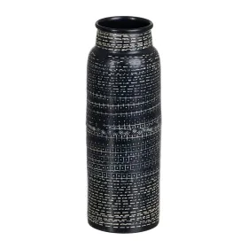 Vase Schwarz Aluminium 9 x 9 x 25,5 cm von BigBuy Home, Vasen - Ref: S8805783, Preis: 14,40 €, Rabatt: %