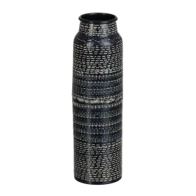 Vase Black Aluminium 9 x 9 x 30,5 cm by BigBuy Home, Vases - Ref: S8805784, Price: 16,52 €, Discount: %