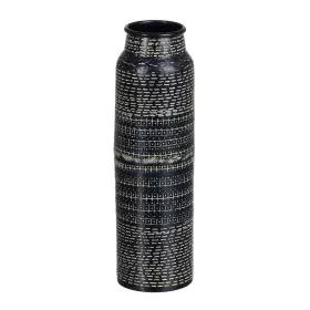 Vase Noir Aluminium 9 x 9 x 30,5 cm de BigBuy Home, Vases - Réf : S8805784, Prix : 16,52 €, Remise : %