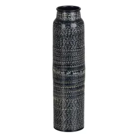 Jarrón Negro Aluminio 9 x 9 x 35,5 cm de BigBuy Home, Jarrones - Ref: S8805785, Precio: 16,92 €, Descuento: %