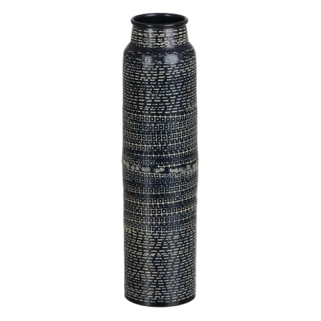 Vaso Preto Alumínio 9 x 9 x 35,5 cm de BigBuy Home, Jarrões - Ref: S8805785, Preço: 17,62 €, Desconto: %