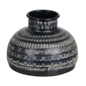 Vaso Preto Alumínio 15 x 15 x 13 cm de BigBuy Home, Jarrões - Ref: S8805789, Preço: 15,11 €, Desconto: %