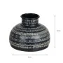 Vase Black Aluminium 15 x 15 x 13 cm by BigBuy Home, Vases - Ref: S8805789, Price: 14,51 €, Discount: %