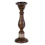 Conjunto de Castiçais Castanho Ferro Madeira de mangueira 14 x 14 x 38 cm (3 Unidades) de BigBuy Home, Candelabros e suportes...