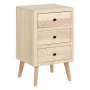 Table de Nuit MARIE Naturel Bois de peuplier 42 x 40 x 70 cm de BigBuy Home, Tables de chevet - Réf : S8805802, Prix : 99,37 ...