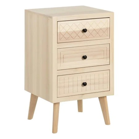 Nightstand MARIE Natural Aspen wood 42 x 40 x 70 cm by BigBuy Home, Bedside Tables - Ref: S8805802, Price: 95,18 €, Discount: %