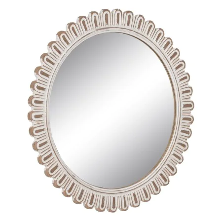 Wall mirror White Crystal Mango wood 73 x 2 x 73 cm by BigBuy Home, Wall-Mounted Mirrors - Ref: S8805804, Price: 71,09 €, Dis...