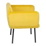 Fauteuil Jaune Noir 100 % polyester 76 x 64 x 77 cm de BigBuy Home, Chaises - Réf : S8805810, Prix : 286,30 €, Remise : %